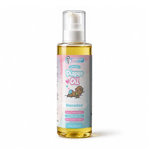 Garner's Garden Diaper Oil | Natural Baby Care White Smoke 8oz / Unscented Diaper Oil