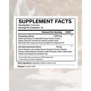 Energi Nutrition Digest Zyme Supplement Light Gray
