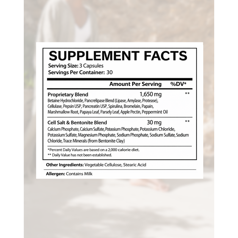 Energi Nutrition Digest Zyme Supplement Light Gray