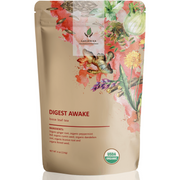 Gardenika Shop Digest Awake Tea, Bloating & Stomach Ease | Ayurvedic | Organic Loose Leaf Tea Tan