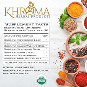 Khroma Herbal Products Organic Digestive Blend Supplements Antique White