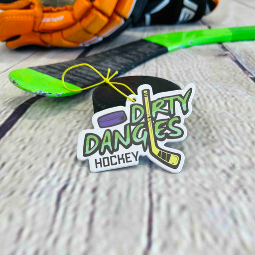Dirty Dangles Hockey Dirty Dangles Hockey Car Air Freshener Car Air Freshener Gray Ocean,Pina Colada,Citrus,Clean Laundry