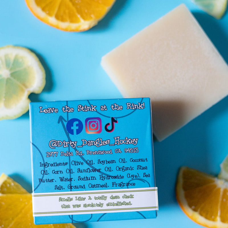 Dirty Dangles Hockey 2 Games on the Beach - Hockey Soap Bar Natural Soap Bar Gray 1 Bar - $8,3 Bars - $22