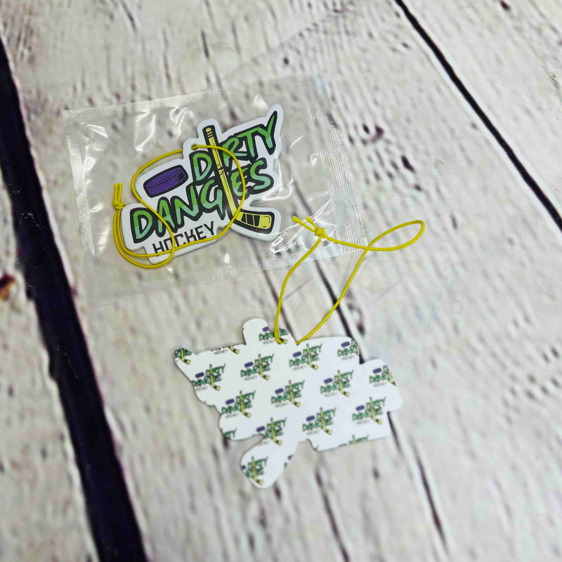 Dirty Dangles Hockey Dirty Dangles Hockey Car Air Freshener Car Air Freshener Gray Ocean,Pina Colada,Citrus,Clean Laundry