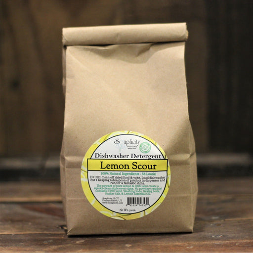 Soaplicity Lemon Scour Dishwasher Detergent - 100% Natural & Effective, 58 Loads Home & Kitchen Dark Slate Gray