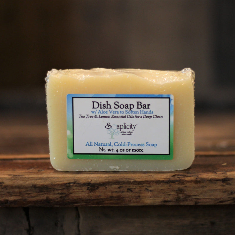 Soaplicity Dish Soap Bar with Aloe, Tea Tree & Lemon Default Dark Slate Gray Default Title