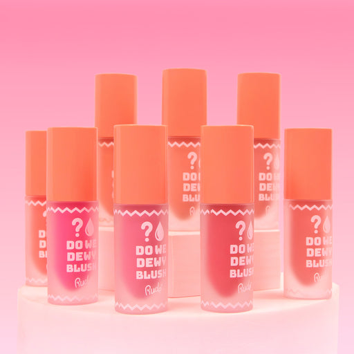 Rude Cosmetics Do We Dewy Liquid Blush Blush Light Pink Coral,Peachy Pink,Dusty Rose,Sierra Pink,Peony,Cool Berry,Strawberry Sunset,Sandy Pink