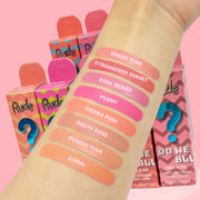 Rude Cosmetics Do We Dewy Liquid Blush Blush Tan Coral,Peachy Pink,Dusty Rose,Sierra Pink,Peony,Cool Berry,Strawberry Sunset,Sandy Pink