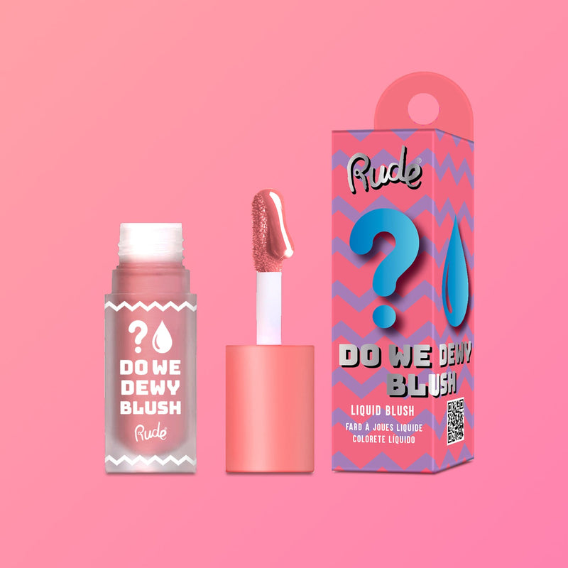 Rude Cosmetics Do We Dewy Liquid Blush Blush Light Coral Peachy Pink