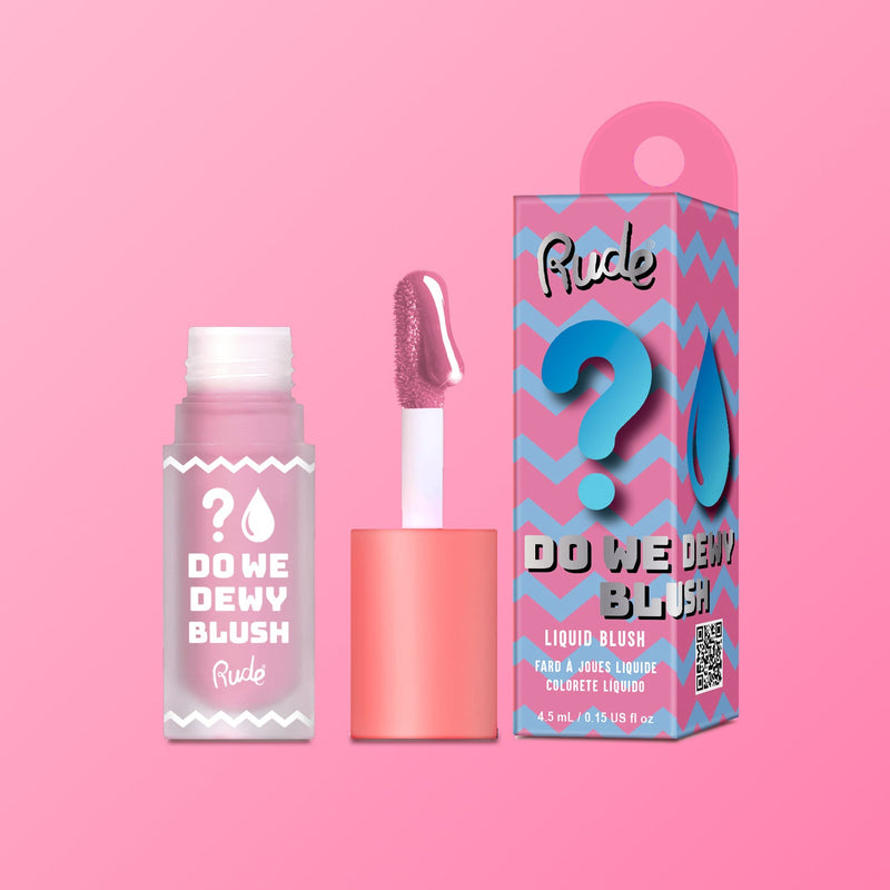 Rude Cosmetics Do We Dewy Liquid Blush Blush Light Pink Cool Berry