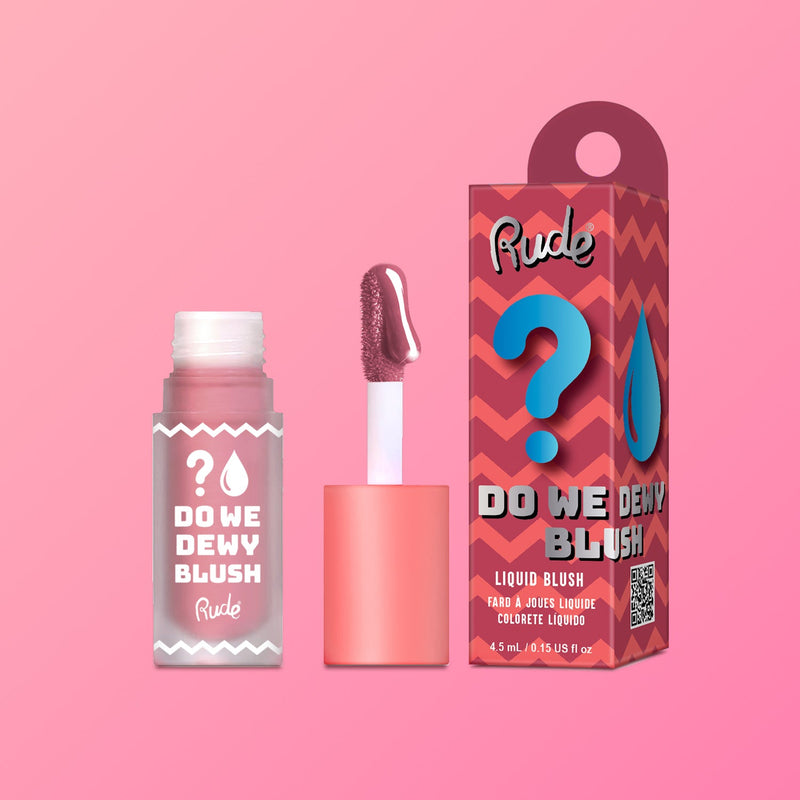 Rude Cosmetics Do We Dewy Liquid Blush Blush Light Pink Strawberry Sunset