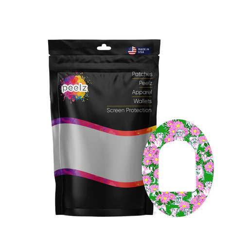 Peelz Dogs and Daisies Pod Patch Tape - Pump Peelz Patch Medical Tape White Smoke 12-Pack (Set of 12 Patches),4-Pack (Set of 4 Patches)