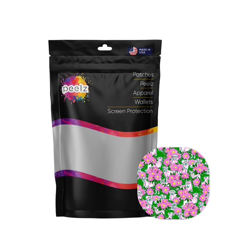 Peelz Dogs and Daisies Overpatch Tape - Pump Peelz Patch Medical Tape White Smoke 12-Pack (Set of 12 Patches),4-Pack (Set of 4 Patches)