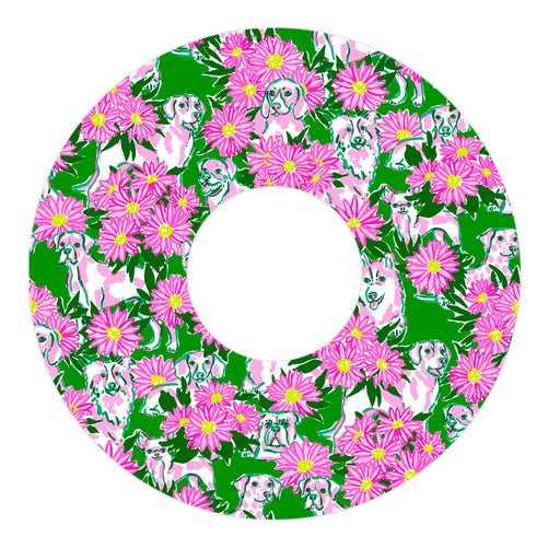 Peelz Dogs and Daisies Patch FreeStyle Libre 3 Plus & Lingo  Patch Tape - Pump Peelz Patch Medical Tape White Smoke 12-Pack (Set of 12 Patches),4-Pack (Set of 4 Patches)