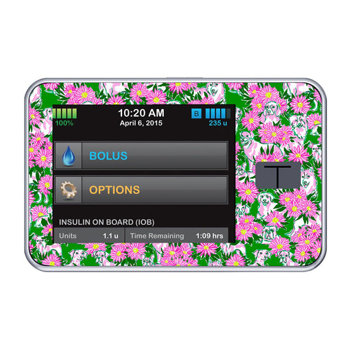 Peelz Dogs and Daisies for Tandem t:slim Peelz/Stickers Black