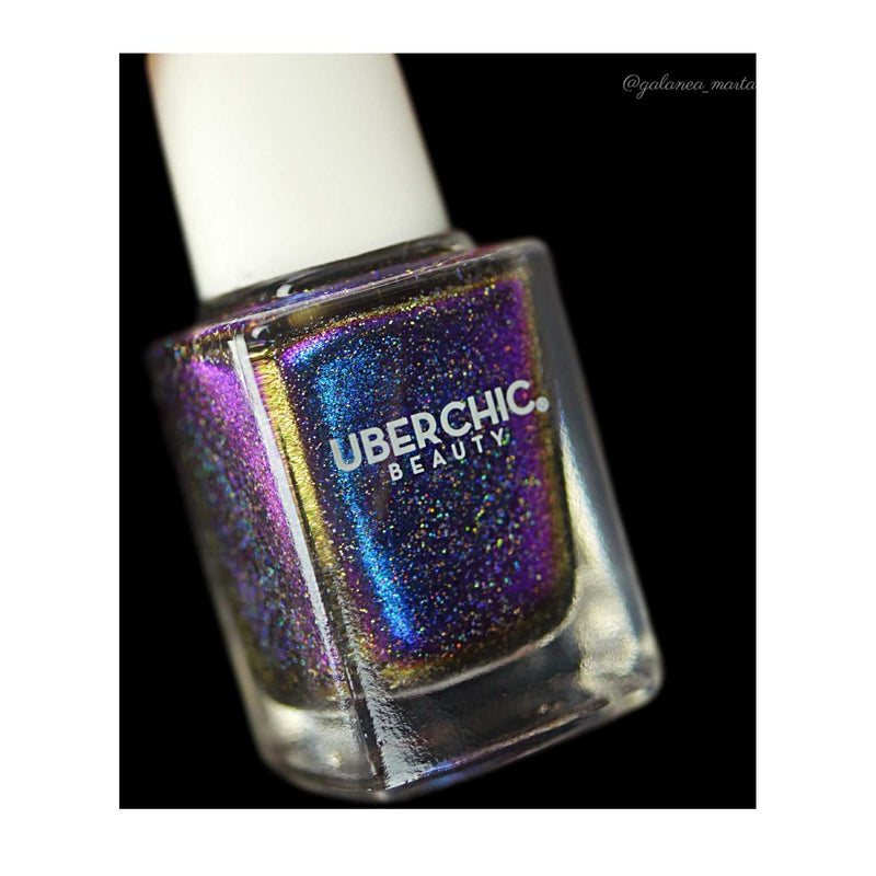UberChic Beauty Don't Hex My Vibe - Holographic Polish Regular Polish Light Gray