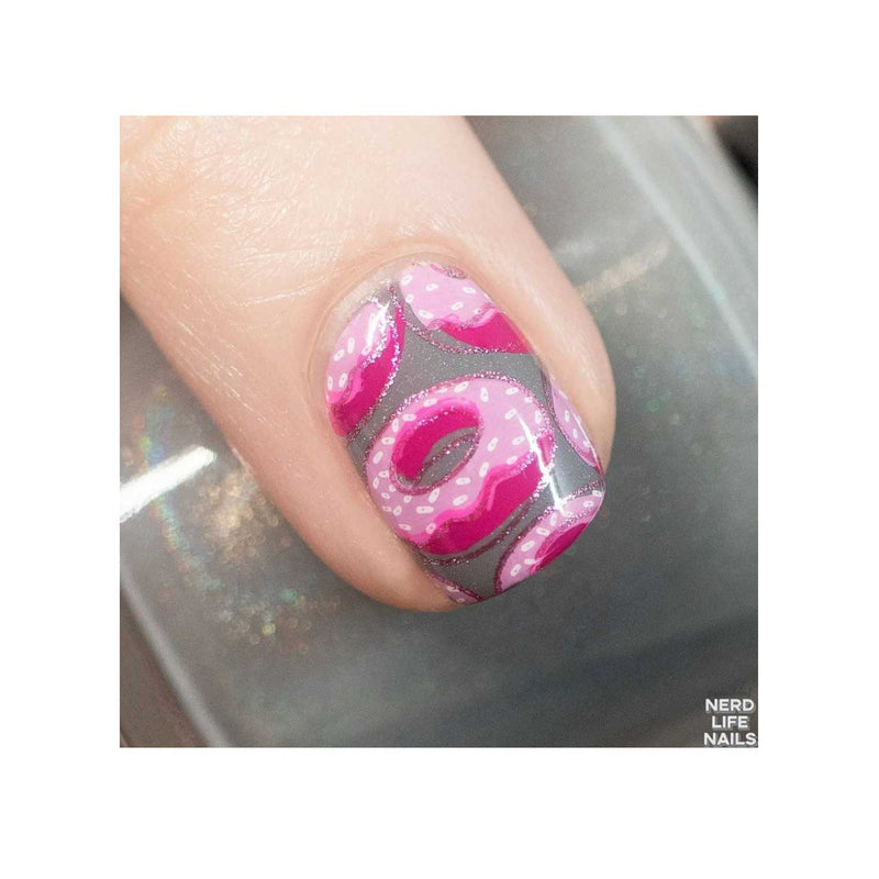 UberChic Beauty Donut Worry Stamping Plate Rosy Brown
