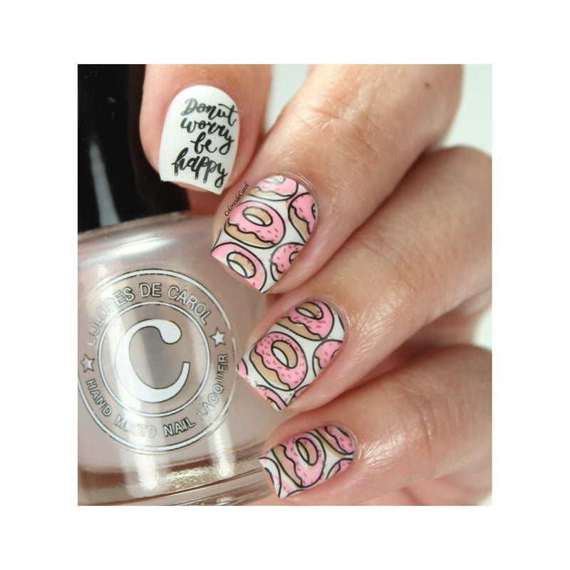 UberChic Beauty Donut Worry Stamping Plate Rosy Brown