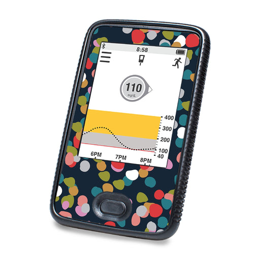 Peelz Dots DEXCOM G6 Touchscreen Receiver Peelz/Stickers White Smoke