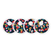 Peelz Dots FreeStyle Libre 3 Plus & Lingo  Sensor Peelz/Stickers White Smoke 4-pack (Set of 4 Stickers)