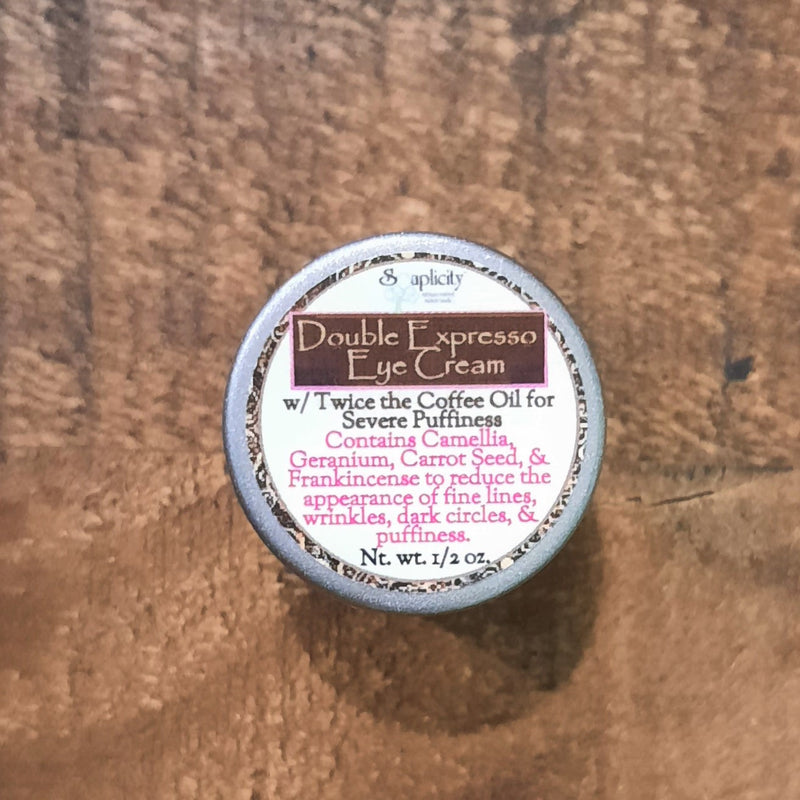 Soaplicity Double Expresso All-Natural Eye Cream Eye Cream Dim Gray