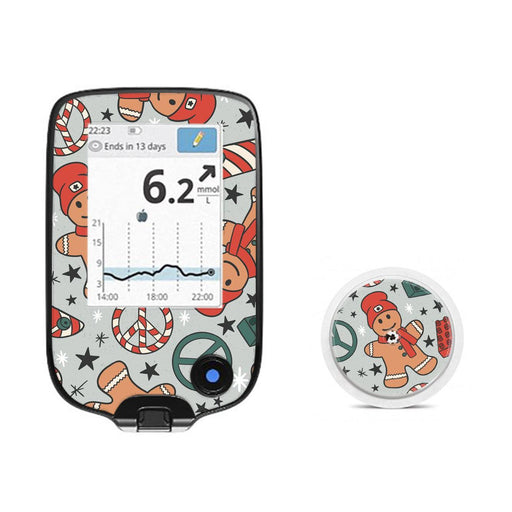 Peelz Doughmies Freestyle Libre 2 Peelz/Stickers White Smoke Receiver + Sensor