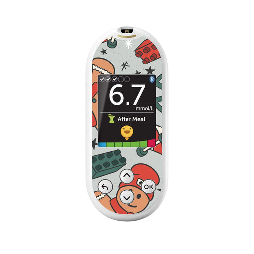 Peelz Doughmies for OneTouch Verio Reflect Glucometer Peelz/Stickers White Smoke
