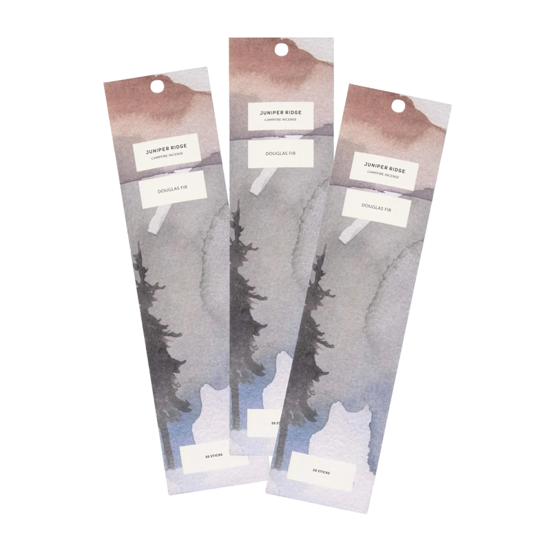 Juniper Ridge Douglas Fir Campfire Incense (20 Sticks) 3-Pack Incense White Smoke