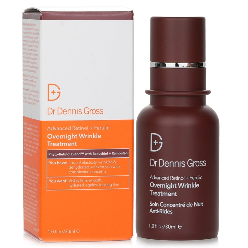Nava Beauty Dr. Dennis Gross Advanced Retinol + Ferulic Overnight Wrinkle Treatment 1 oz Skincare Lavender