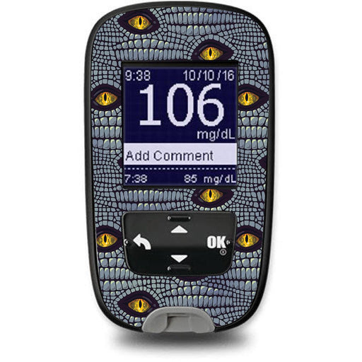 Peelz Dragon Sticker Accu-Chek Guide Glucometer Peelz/Stickers Dim Gray