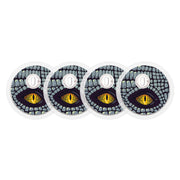 Peelz Dragon Sticker FreeStyle Libre 3 Plus & Lingo  Sensor Peelz/Stickers White Smoke 4-pack (Set of 4 Stickers)
