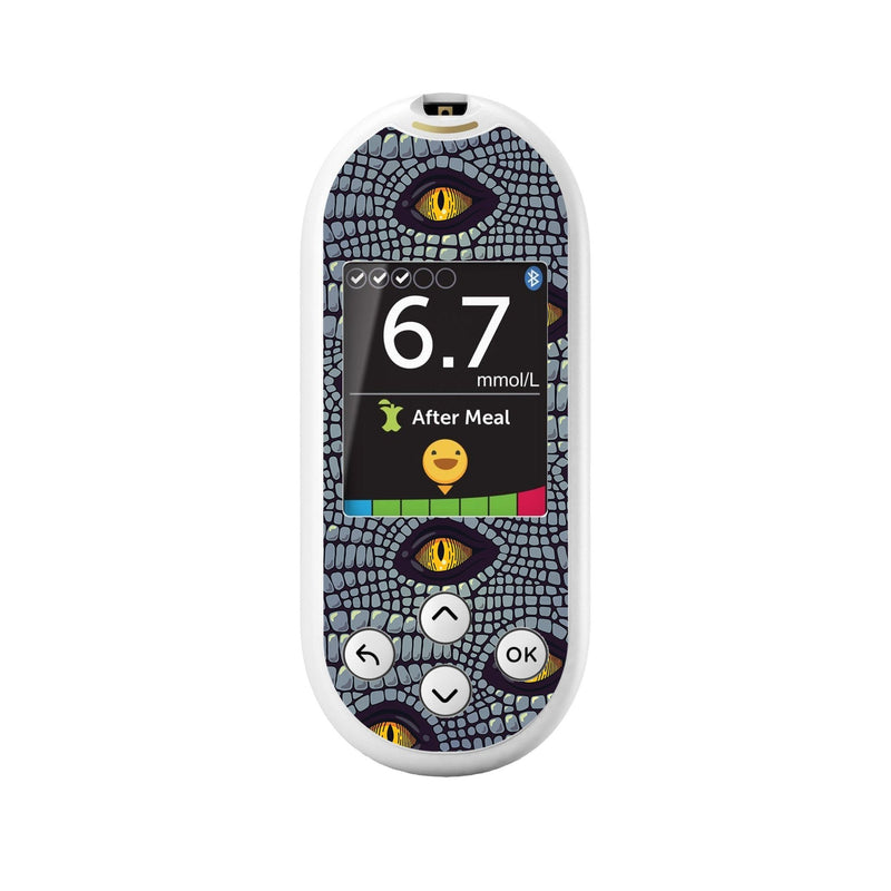 Peelz Dragon Sticker OneTouch Verio Reflect Glucometer Peelz/Stickers White Smoke