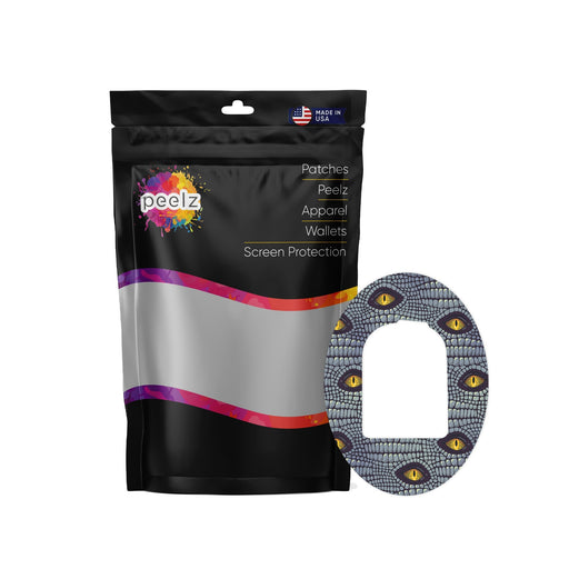 Peelz Dragon Sticker Pod Patch Tape - Pump Peelz Patch Medical Tape White Smoke 4-Pack (Set of 4 Patches)