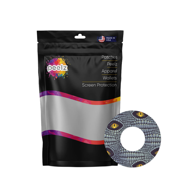 Peelz Dragon Sticker Patch  Tape Designed for the FreeStyle Libre 2 Patch Medical Tape White Smoke 12-Pack Libre 2 (Set of 12 Patches),4-Pack Libre 2 (Set of 4 Patches)