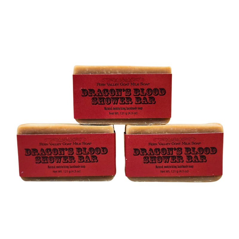 Fern Valley Soap Handmade Goat Milk Soap | Shower Bar | Dragon's Blood Goat Milk Soap White Smoke