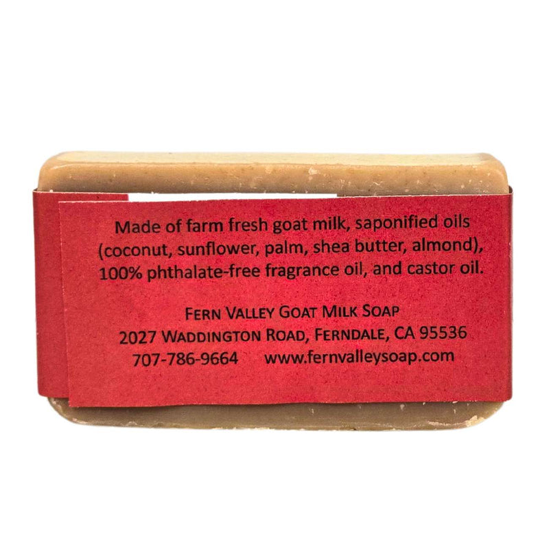 Fern Valley Soap Handmade Goat Milk Soap | Shower Bar | Dragon's Blood Goat Milk Soap Firebrick