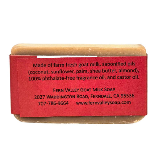 Fern Valley Soap Handmade Goat Milk Soap | Shower Bar | Dragon's Blood Goat Milk Soap Firebrick