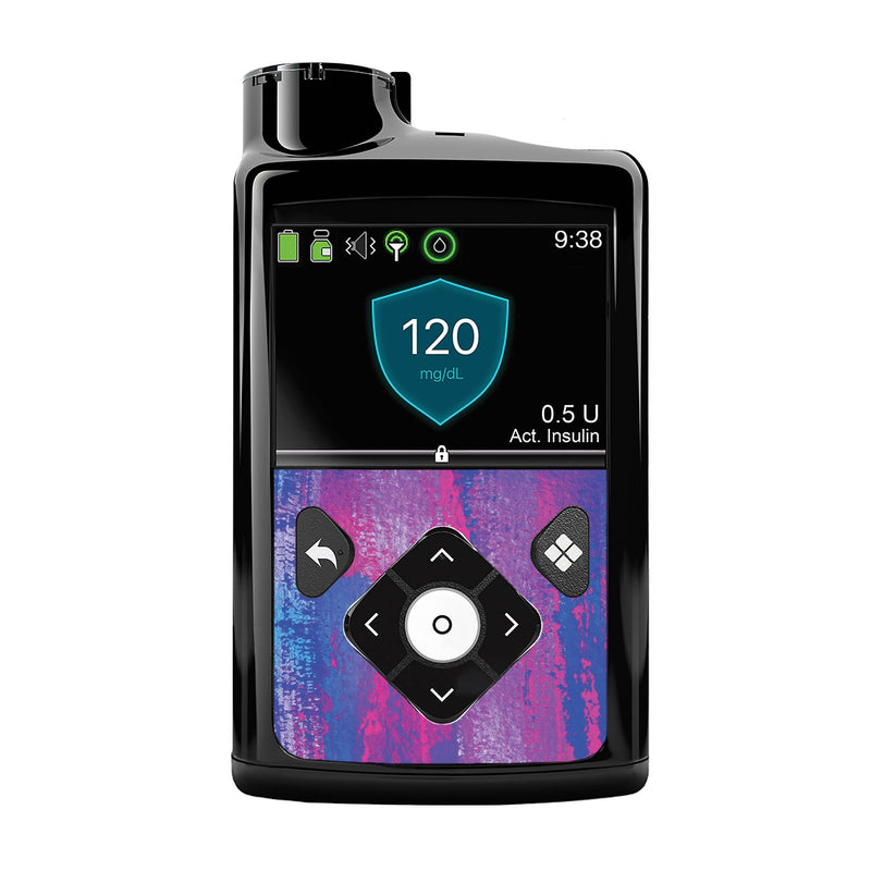 Peelz Dreamscape Sticker for Medtronic MiniMed 770G & 780G Peelz/Stickers Black Front Peelz