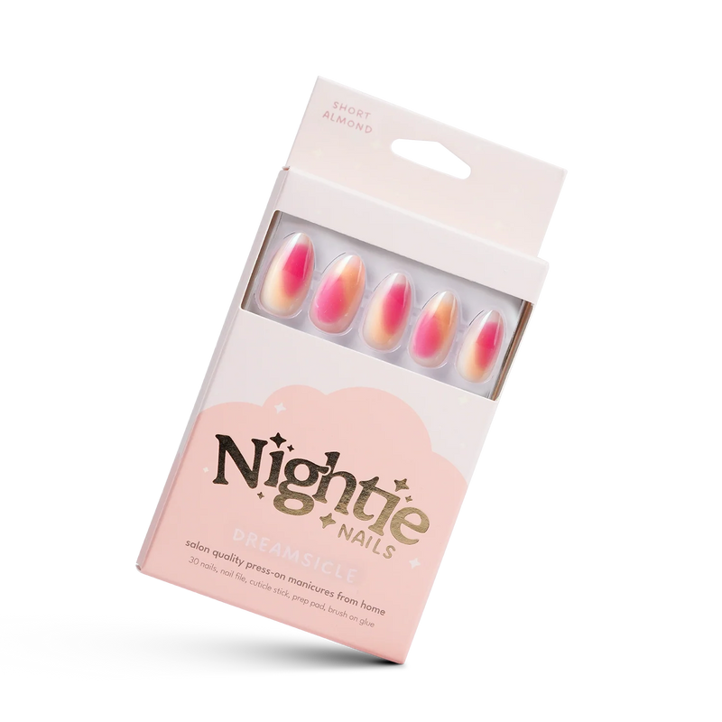 Nightie Nails Dreamsicle Black