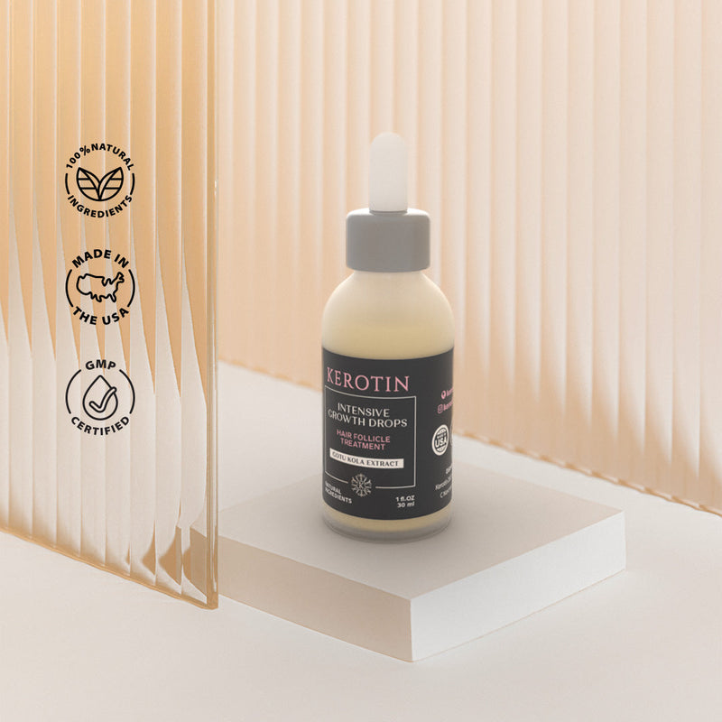 Kerotin Intensive Hair Growth Drops Hair Serums Light Gray 1 Month,3 Months (20% OFF)