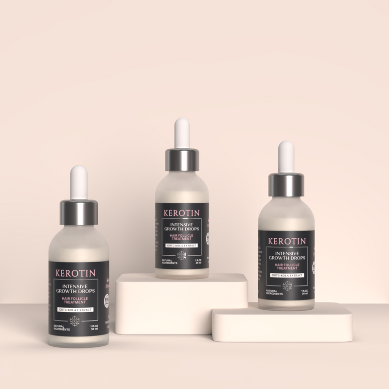 Kerotin Intensive Hair Growth Drops Hair Serums Antique White 3 Months (20% OFF)