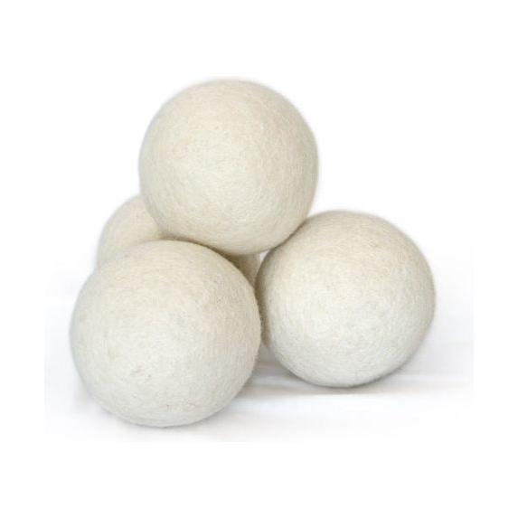 Lizzie's All-natural Products Wool Dryer Balls Light Gray Set of three wool dryer balls