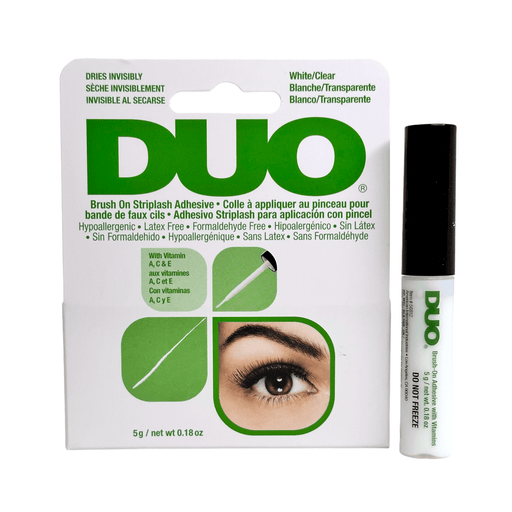 Sydoni Skincare and Beauty DUO BRUSH ON LASH ADHESIVE-CLEAR and DARK TONE Net. Wt. 0.18 oz. eyelash glue Forest Green White/Clear