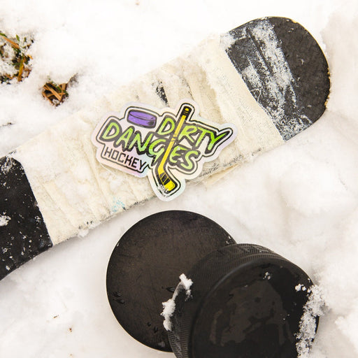 Dirty Dangles Hockey Dirty Dangles Hockey Stickers - 8 Pack Stickers White Smoke