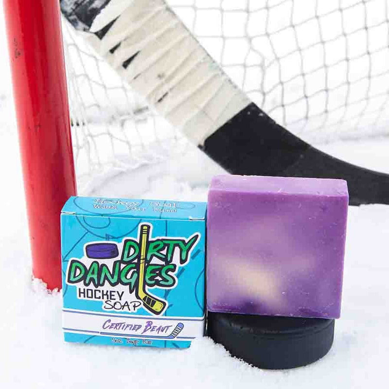 Dirty Dangles Hockey Certified Beaut (Lavender Lemongrass) - Hockey Soap Bar Natural Soap Bar White Smoke 1 Bar -$8