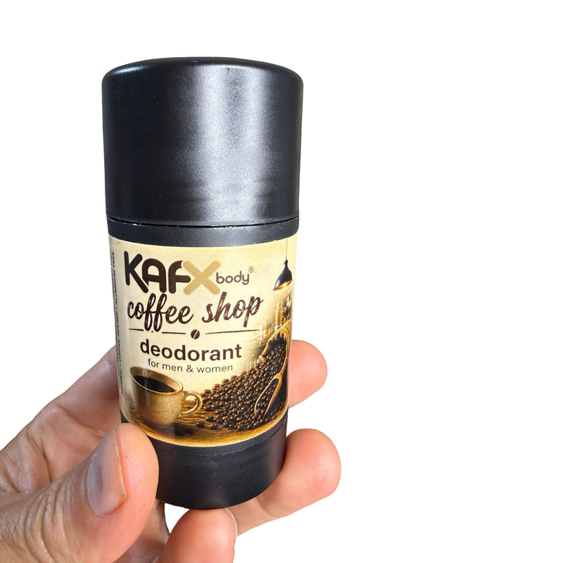Coffee Shop Coffee-Infused Natural Deodorant – Real Coffee Scent & Safe for All