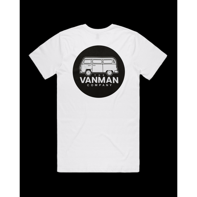 VanMan The VanMan Company T-Shirt - 100% Organic Cotton Black Small,Medium,Large,X-Large,XXL