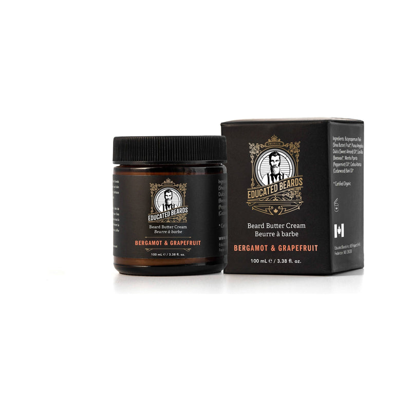 Educated Beards Educated Beards Bergamot & Grapefruit Beard Butter Cream 100ml Beard Butter Cream Dark Slate Gray