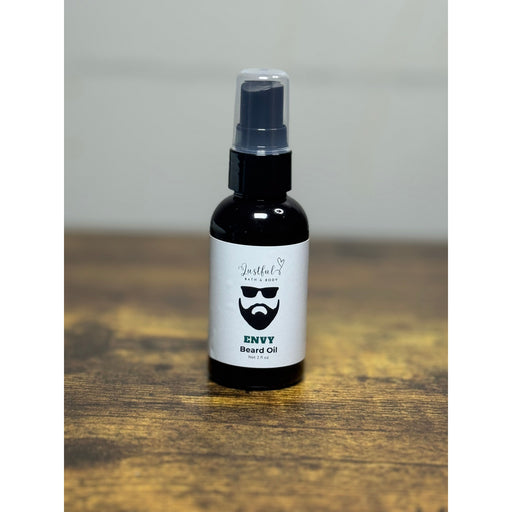 Lustful Bath, LLC LUSTFUL BEARD OIL Beard Oil Gray BACCARAT ROUGE SCENT,BLACK LEATHER,BLUE,BOURBON TOBACCO SCENT,CEDAR MUSK,CREED,ENVY,SANDALWOOD VANILLA,UNSCENTED (TEA TREE)