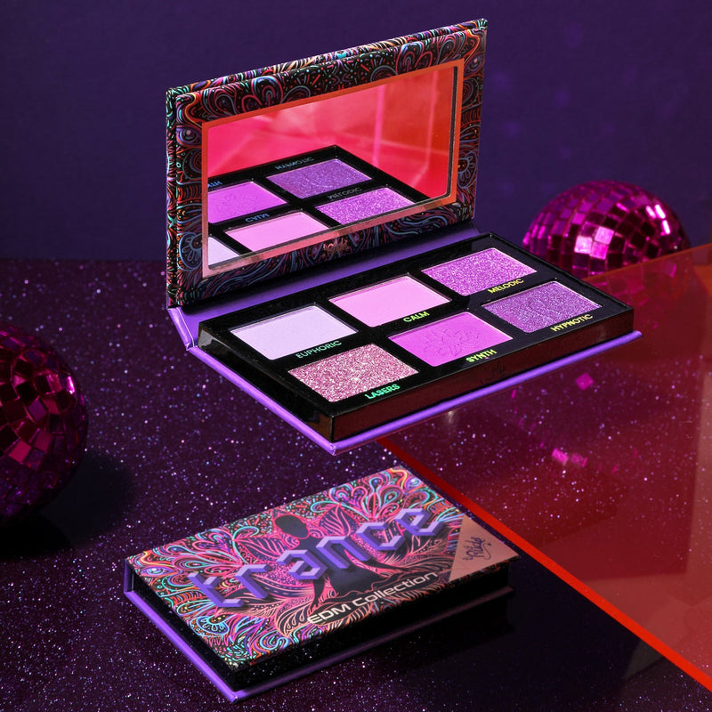 Rude Cosmetics EDM Collection Palette Eyeshadow Palette Black Trap,Dubstep,Electro House,Hard Style,Future Bass,Trance